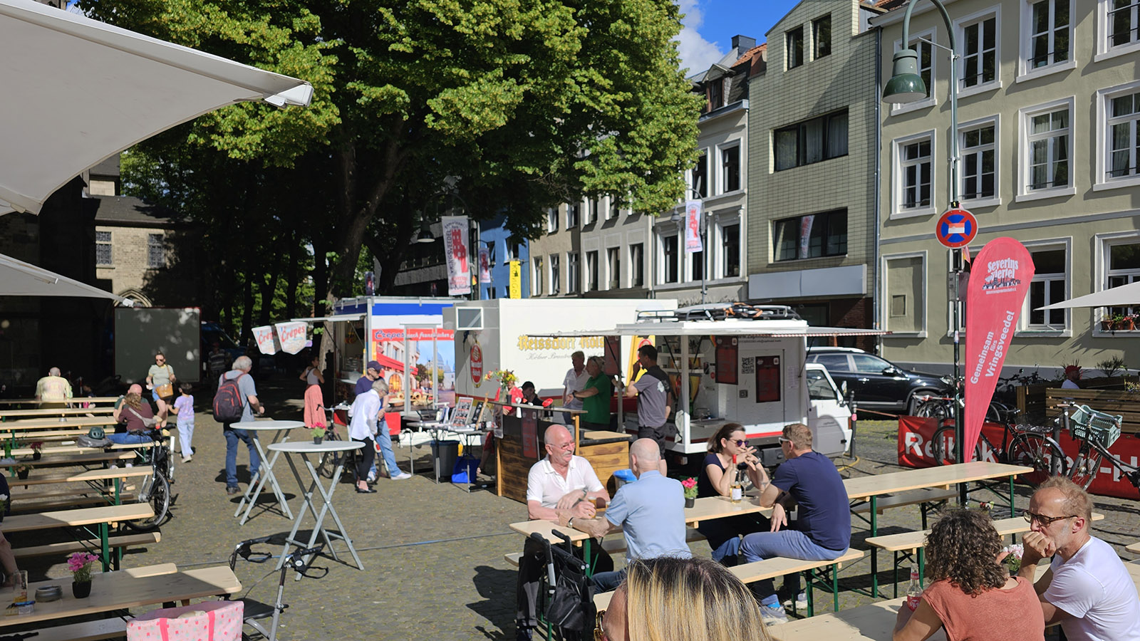 Schlemmen & Schwaade, Feierabendmarkt 2026, Vringsveedel, Severinskirchplatz